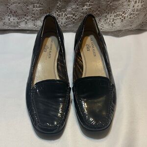 Anne Klein Shiny Black Flats